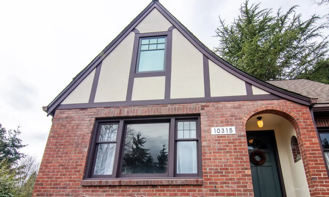 Tudor Exterior Restoration and Bathroom/Laundry Renovation in Licton Springs gallery photo 2