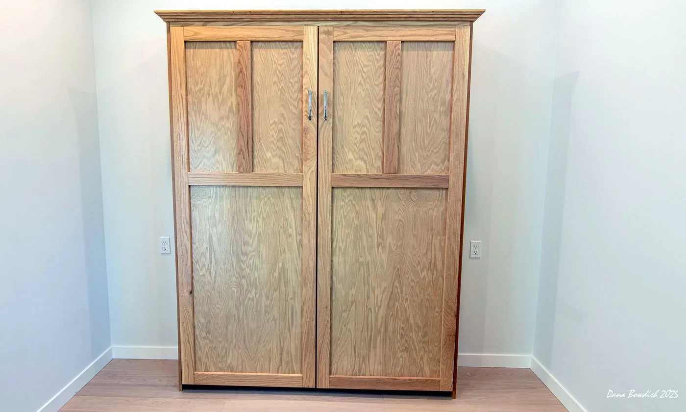 Vertical Murphy bed built for the DADU